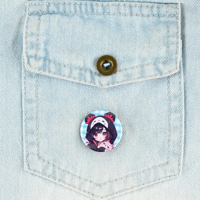 Значок металлический закатной «Милые анимешки», d=2.5 cм, МИКС