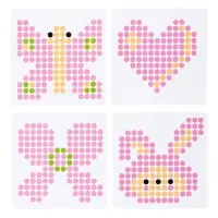 Аквамозаика "Бабочки, сердечки" 4 фигурки