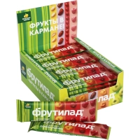Батончик Фрутилад фруктовый с клюквой и малиной, 30гx24шт/уп