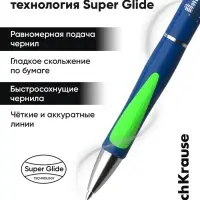 Ручка шариковая автоматическая ErichKrause Megapolis Concept, узел 0.7 мм, синяя, МИКС