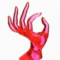 Подставка для украшений &laquo;QF. Рука&raquo;, 10.5&times;8&times;16 см, розовая