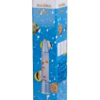 Лава - лампа RISALUX &laquo;Ракета-аквариум&raquo;, подсветка, RGB, от сети 220 В, серебристая, 10&times;10&times;60 см