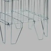 Корзина для распродаж 40х40х75 см , цвет хром Корзина для распродаж 40х40х75 см , цвет хром