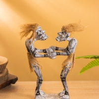 Сувенир «Аборигены танцоры», 17×7.5×21 см, дерево