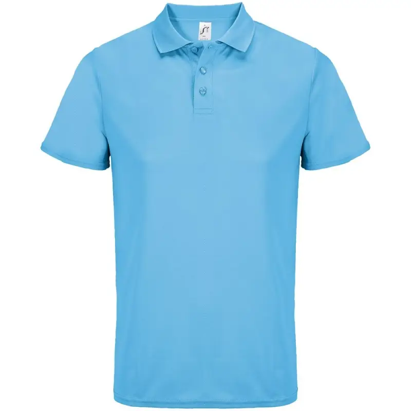 Рубашка поло унисекс Pitcher, ярко-бирюзовая, размер XS