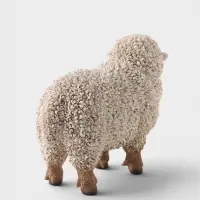 Фигурка декоративная &laquo;Кудрявая овечка Алтайская&raquo;, полистоун, 17&times;8&times;13.7 см