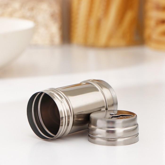 Ёмкость для специй из нержавеющей стали «Металлик», 80 мл, 4×8 см Ёмкость для специй из нержавеющей стали «Металлик», 80 мл, 4×8 см