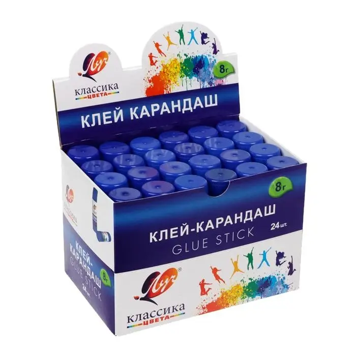 Клей-карандаш PVP 8 г Луч  Клей-карандаш PVP 8 г Луч "Классика"