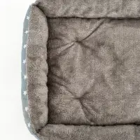 Лежанка для животных &laquo;Звезды&raquo;, 60&times;45&times;15 см, серая