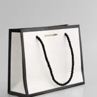 Пакет подарочный, ламинированный, белый, с бантом, 19&times;15&times;7 см