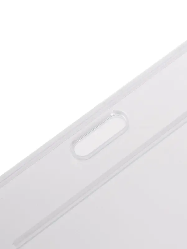 Бейдж горизонтальный, внешний 103х80 мм, внутренний 85х54 мм, пластик прозрачный Бейдж горизонтальный, внешний 103х80 мм, внутренний 85х54 мм, пластик прозрачный