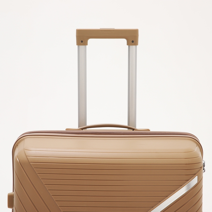 Чемодан большой 100 л (L), отдел на молнии, кодовый замок, 4 колеса, цвет коричневый Чемодан большой 100 л (L), отдел на молнии, кодовый замок, 4 колеса, цвет коричневый