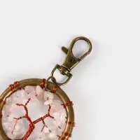 Брелок ловец снов "Великое древо" 19 см, цв. нежно-розовый Брелок ловец снов "Великое древо" 19 см, цв. нежно-розовый