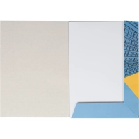 Папка для черчения Комус Класс А4,10л,180гр/м2 Urban Blue