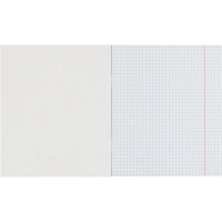 Бизнес-тетрадь Цветы А5 48л, клетка, обл. мел. картон, скрепка,белый