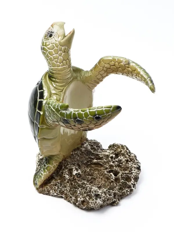 Подставка под бутылку TAKE IT EASY &laquo;Черепаха&raquo;, полистоун, зелёная, 12&times;11&times;19 см