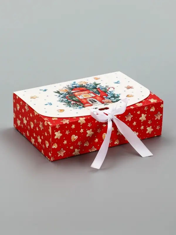 Складная коробка подарочная «Уютное рождество», 16 × 11,5 × 5 см