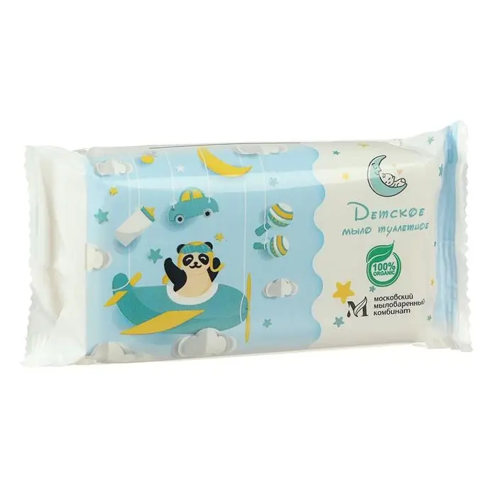 Мыло туалетное в цветной обертке флоупак Детское, 100 г Мыло туалетное в цветной обертке флоупак Детское, 100 г