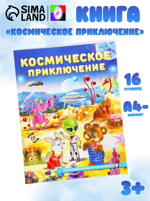 Книга &laquo;Космическое приключение&raquo;, 16 стр, Гурина И. В.