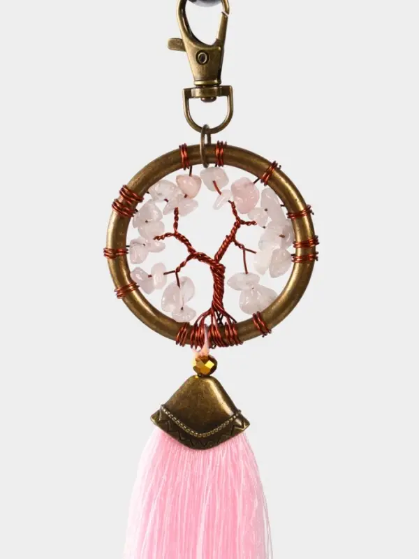 Брелок ловец снов Брелок ловец снов "Великое древо" 19 см, цв. нежно-розовый