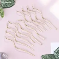 Свечи для торта витые &laquo;Серпантин&raquo;, 10 шт., коктейльные, золотые, 15 см