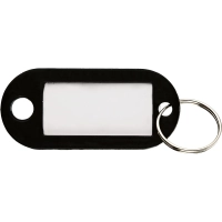 Бирки для ключей 10 шт/уп, черная