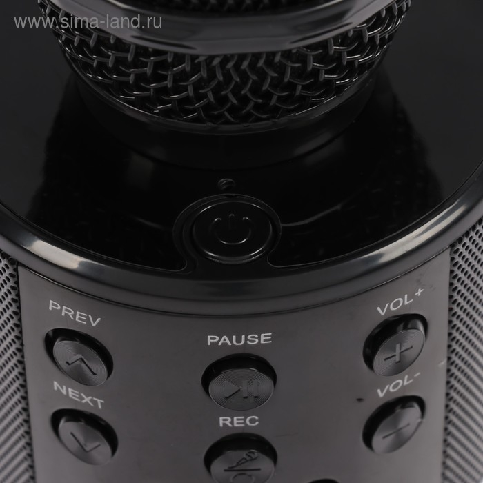 Микрофон для караоке LuazON LZZ-56, WS-858, 1800 мАч, чёрный Микрофон для караоке LuazON LZZ-56, WS-858, 1800 мАч, чёрный