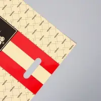 Пакет полиэтиленовый с вырубной ручкой "Люкс" 30 х 40 см 60 мкм