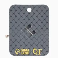 Брошь "Птицы парные", цветная в золоте