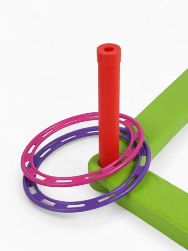 Кольцеброс, 5 стоек, 5 колец, цвет МИКС