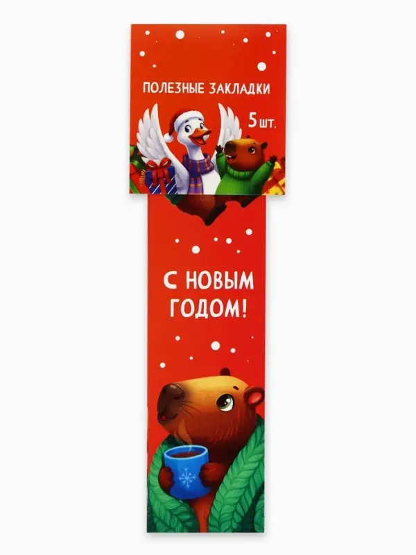 Закладки для книг картонные 5 шт.