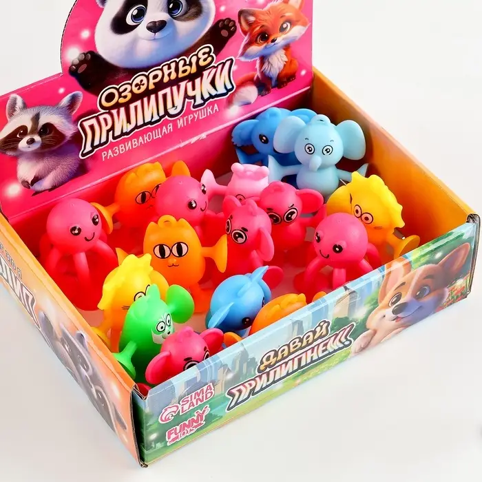 Развивающая игрушка Funny toys &laquo;Прилипала&raquo;, МИКС