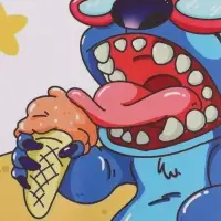 Ежедневник кожзам А5 "Стич на пляже", 80 л