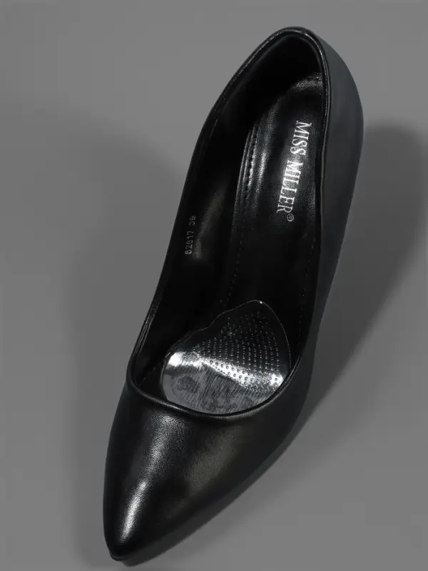 Полустельки для обуви, с протектором, силиконовые, 7&times;6.5 см, пара, прозрачные