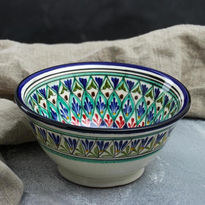 Коса Риштанская Керамика  Коса Риштанская Керамика "Узоры", 18 см, большая, микс