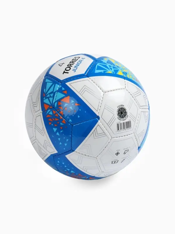 Футбольный мяч TORRES Junior-4, F323804, ручная сшивка, 32 панели, р. 4, PU
