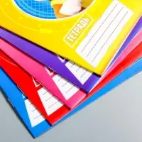 Тетрадь в клетку 12 листов, 5 видов МИКС, обложка мелованный картон, &laquo;Щенячий патруль&raquo;