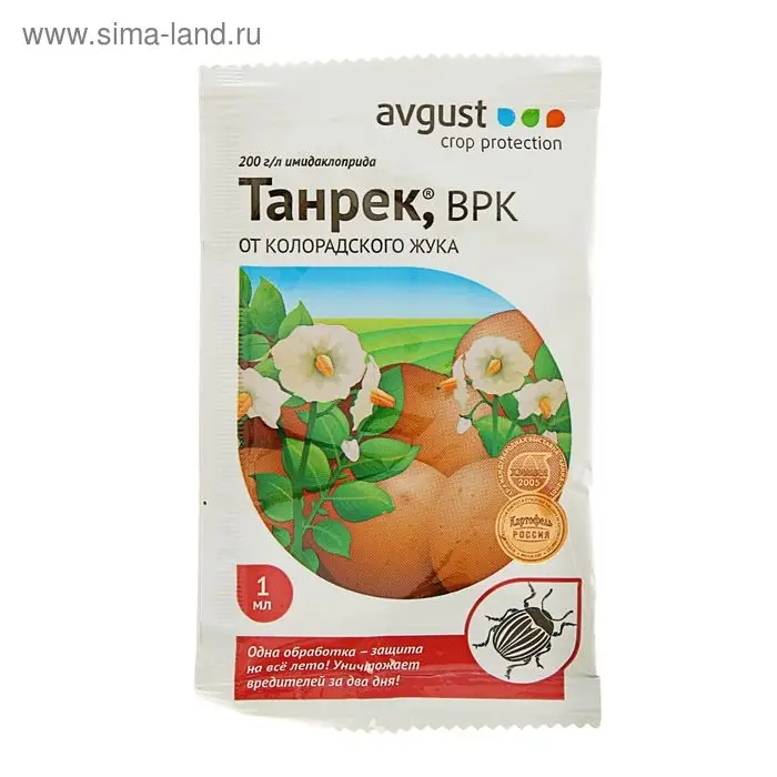 Средство от колорадского жука Танрек, ампула в пак., 1 мл Средство от колорадского жука Танрек, ампула в пак., 1 мл