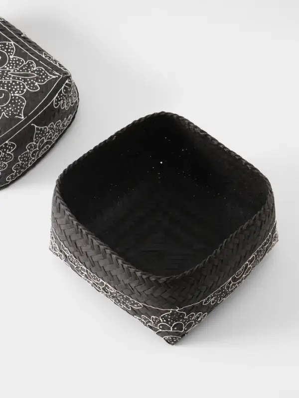 Корзинка плетёная &laquo;Бонтанг&raquo;, 24&times;24&times;15 см, бамбук, тёмная