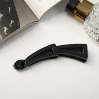 Банан для волос «Классика», геометрия, 10 см, чёрный