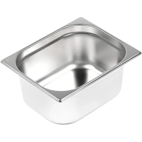 Гастроемкость (1/2x150мм), нерж. сталь AISI201, толщина 0,7мм,325x265x150мм