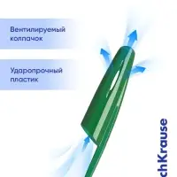 Ручка гелевая ErichKrause R=301 Original Gel, узел 0.5 мм, зелёная
