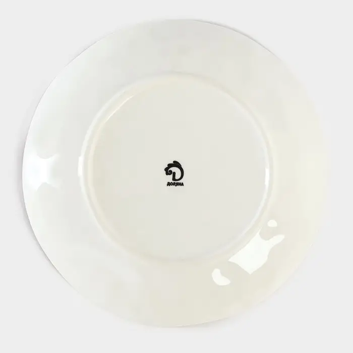 Тарелка глубокая Доляна &laquo;Космос&raquo;, 550 мл, d=21.5 см, фарфор, белая, синяя