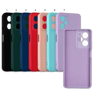 Чехол для Xiaomi Poco X5 Pro цветной силикон