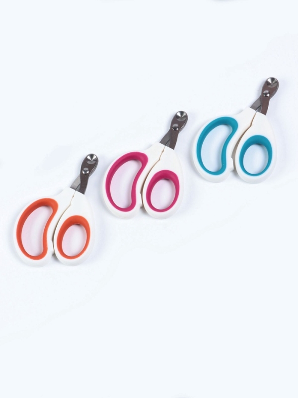 Ножницы - когтерезы c отверстием для когтей, микс