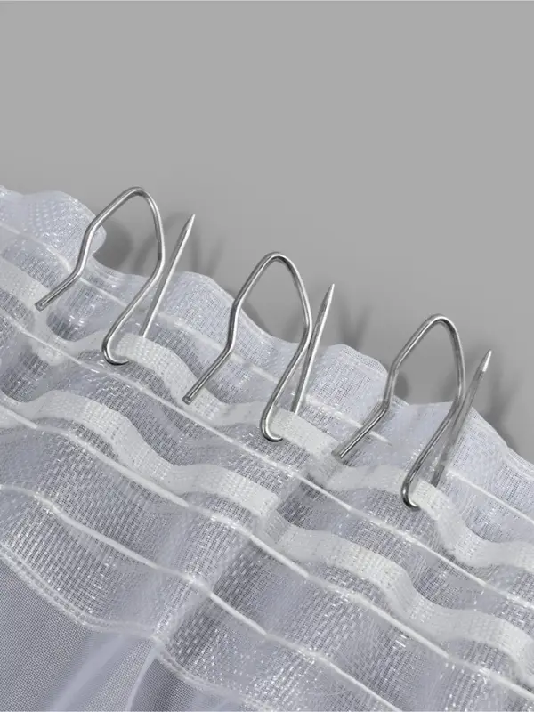 Крючки для штор, 1.8×3 см, 10 шт., цвет серебряный Крючки для штор, 1.8×3 см, 10 шт., цвет серебряный