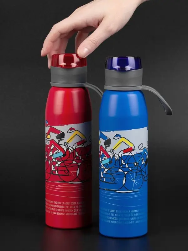 Бутылка для воды Billy Gym, матовая синяя Бутылка для воды Billy Gym, матовая синяя