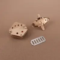 Застёжка для сумки, 3.1&times;3.1 см, цвет золотой