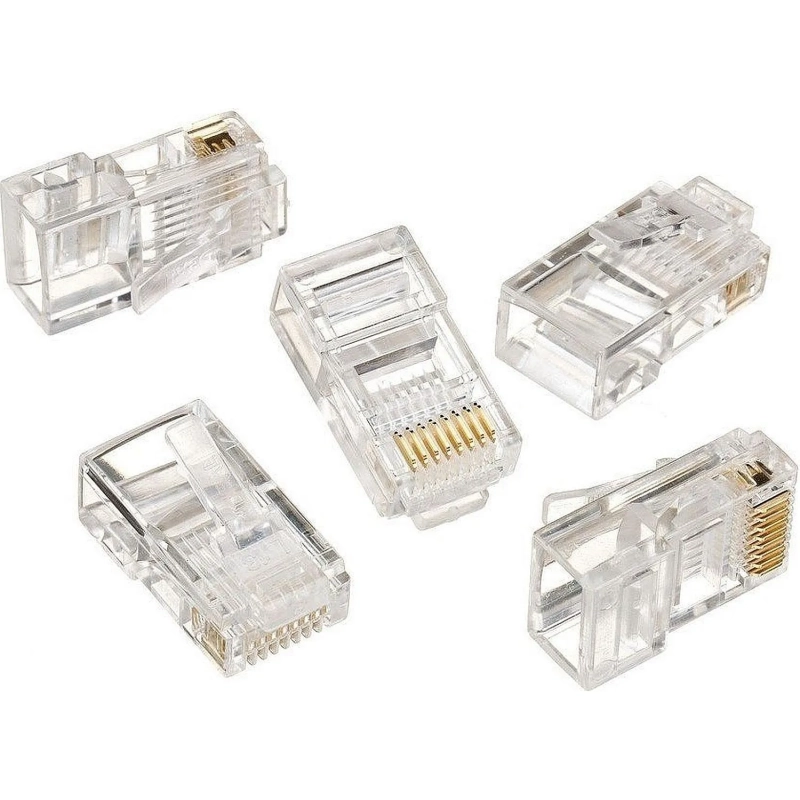 Вилка Cablexpert RJ-45 (8P8C) LC-8P8C-001 (3-fork)  кат.5e, (100 шт)
