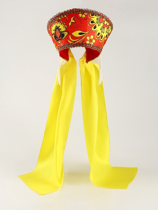 Карнавальный костюм Карнавальный костюм"Народные гуляния хохлома красная"накидка,кокошник,юбка,р-р42-50